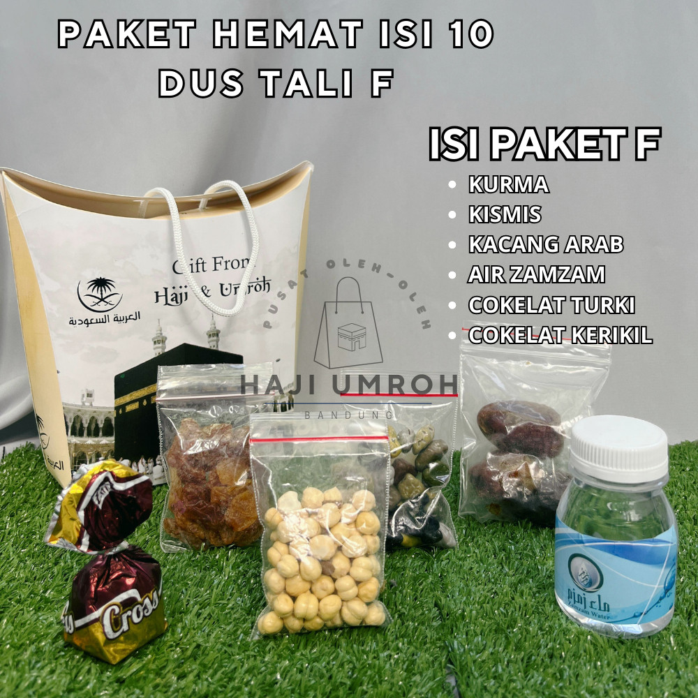 

Paket Hemat F 10pcs Oleh Oleh Haji dan Umroh Dus Tali Tenteng Air Zamzam