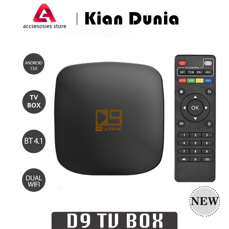 4K Android 10 TV BOX 2+16GB & 4GB+32GB & 8GB+64GB TV BOX Android D9 Pointer Keyboard 4K Internet Wif