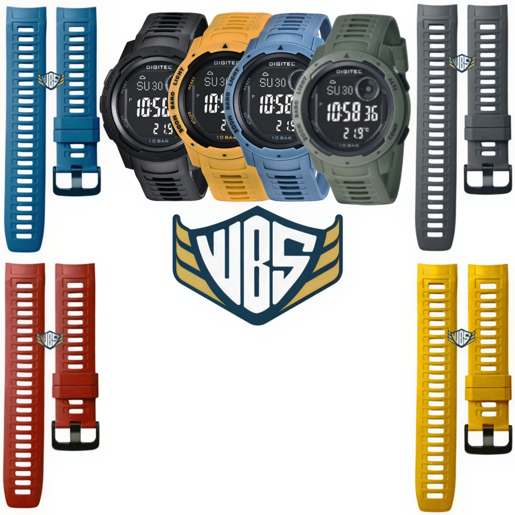 Tali Jam Tangan Digitec 8100 DS-8100 DG-8100 T Strap Rubber Digitec Outdoor