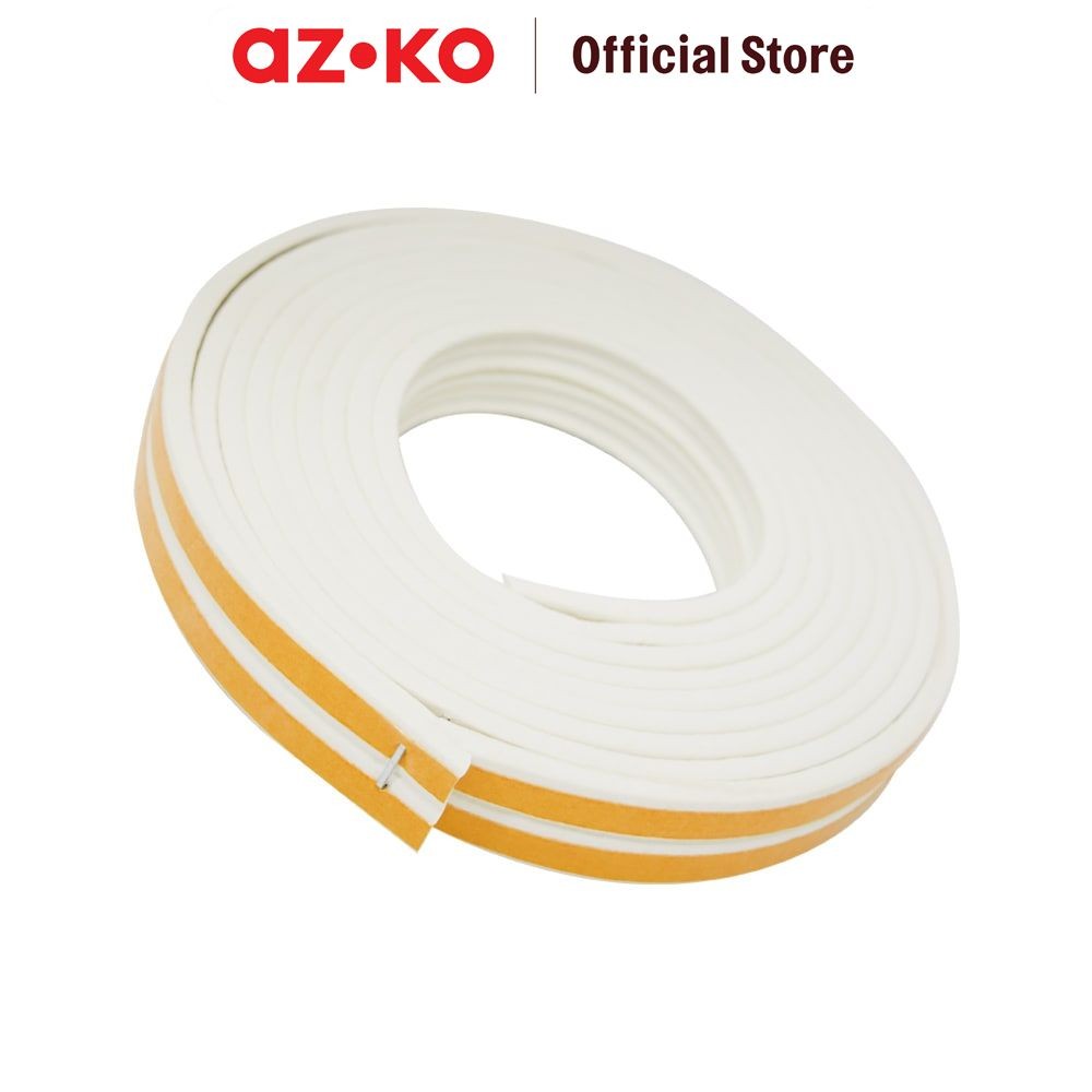 AZKO Krisbow Weatherstrip Epdm 9x4 Mm - Putih Perekat Cuaca Pintu Weather Stripper Strip Pintu Perli