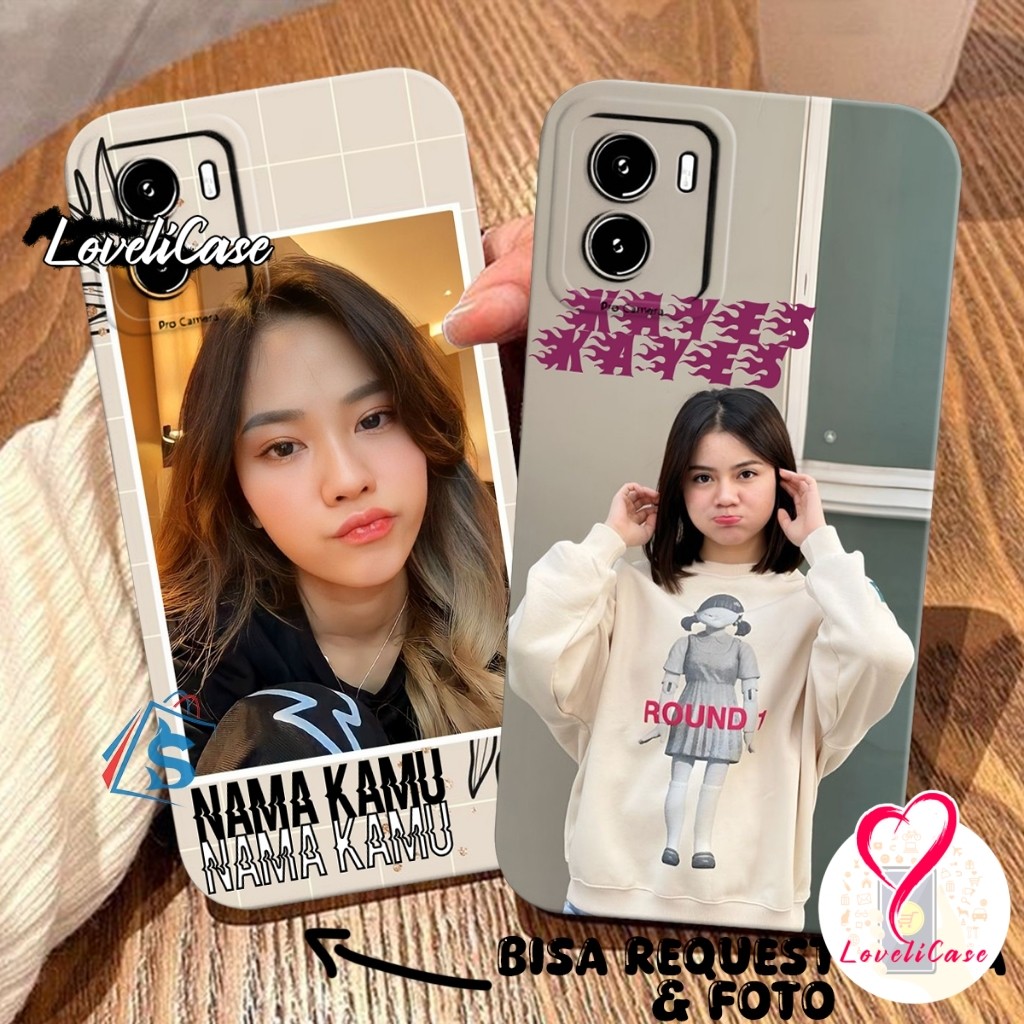 [SHARK CASE] Softcase Vivo Y15S Y01 Y15A Y01A Y91C Y1S Y16 CUSTOM FOTO DAN NAMA - Casing Kostum - Ca
