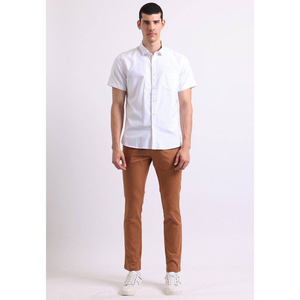 SALE -Manzone Kemeja Lengan Pendek KOBE-WHITE - XXL, Putih