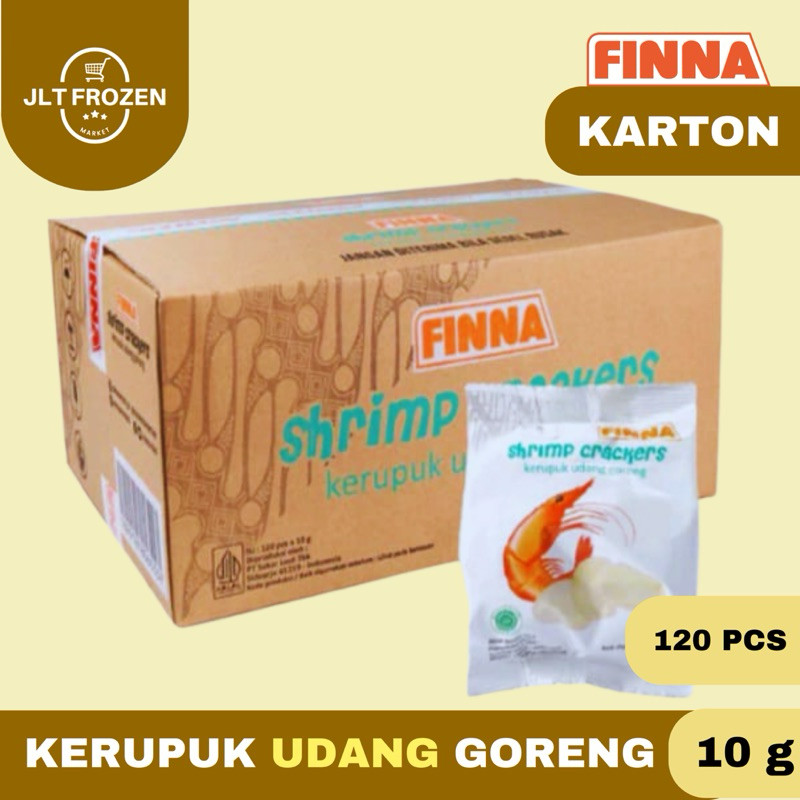 

Kerupuk Udang Goreng Finna Siap Makan CARTON isi 120pcs X 10g