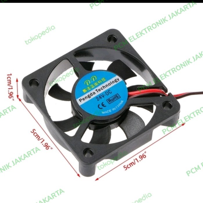 SB99 kipas pendingin cooling fan hanaya 5cm 5 cm 5x5cm 24volt 24 volt 24v