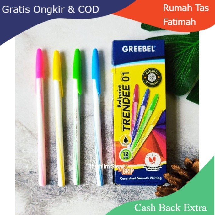 

Promo (ECER) BOLPOIN GREEBEL TRENDEE 01 PULPEN LILIN MURAH By Rumah Tas Fatimah