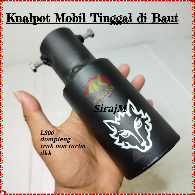 Knalpot Mobil Tinggal Di Baut, Bensin Solar L300 Truk Non Turbo Grand max Suzuki Cerry 1.5 APV Odong