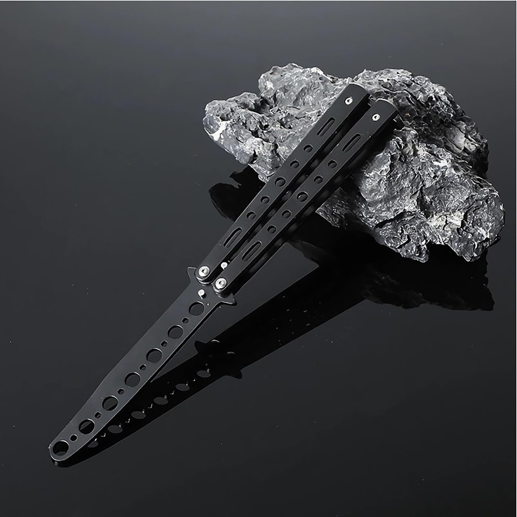 Trainer Practice Butterfly Knife Portable Steel Metal Folding Butterfly Knife for Butter Fly Knife T