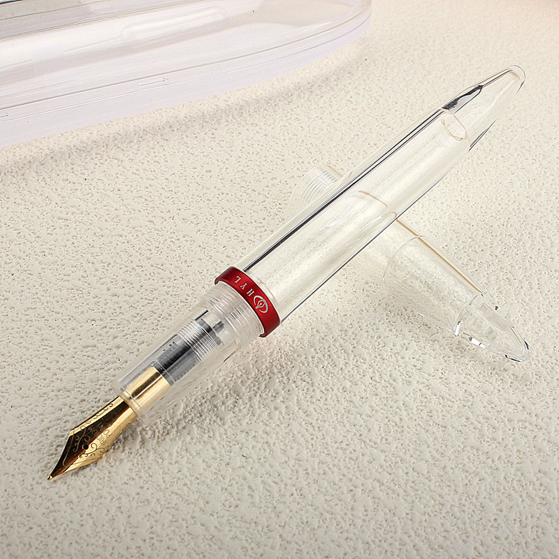 

New Fountain Pen Transparent Eyedropper EF F M Nibs Ink Pen School Office Writing Pens Xmas Gifts with Original Box