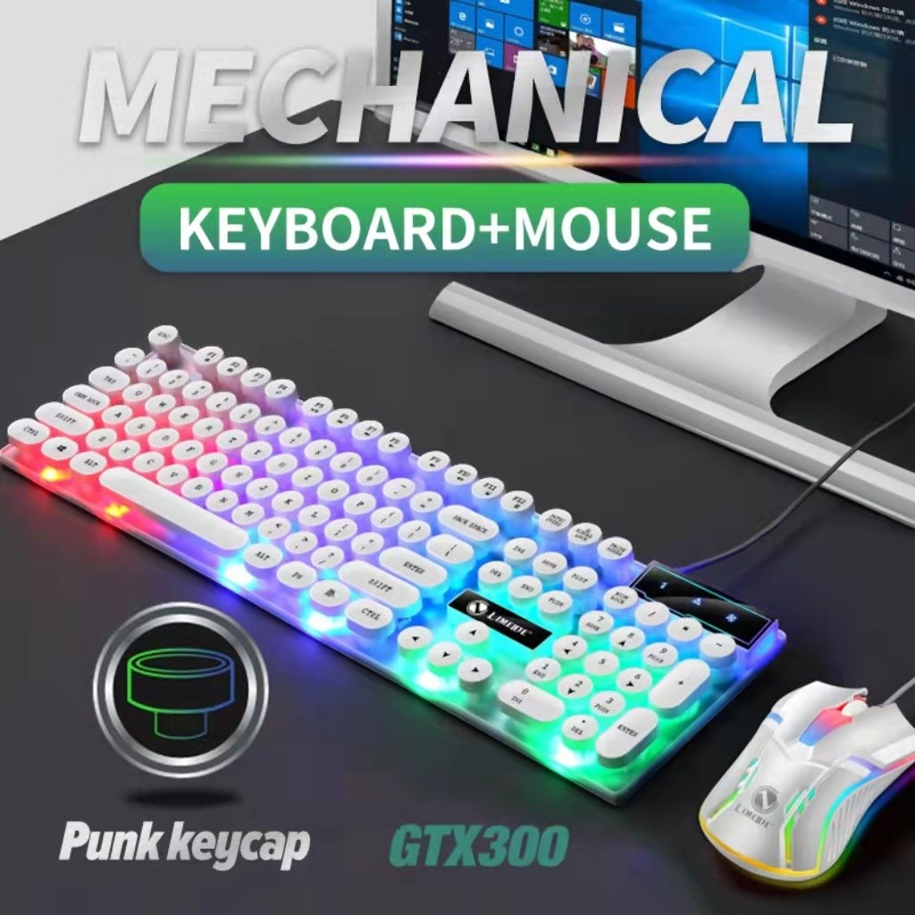 Keyboard Gaming and Mouse Mechanical RGB led/Set Mouse Dan Keycaps/Mouse Keyboard Gaming/Keyboard Ko