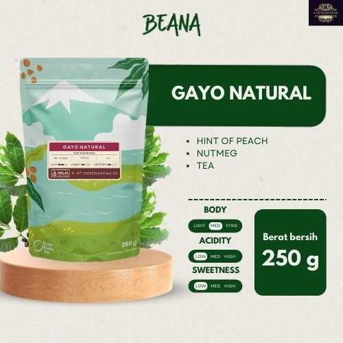 

Arabica Gayo Natural Coffee Roasted Beans | Biji Kopi Bubuk 250gr - Beana Roastery Semarang