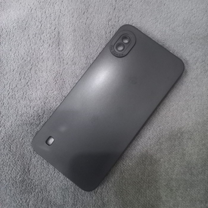 A Softcase Black Matte Samsung A10 / A20 / A30 / A50 / A70 Silikon Case Pro Camera Hitam Polos - Sam