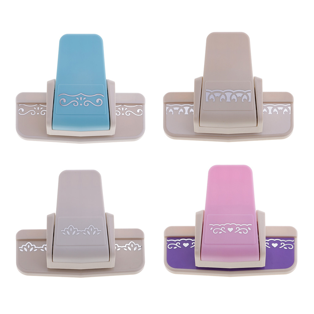 

4 Different Patterns Design Fancy Border Punch Scrapbook Handmade Edge Device DIY Paper Cutter Handmade Craft Gift