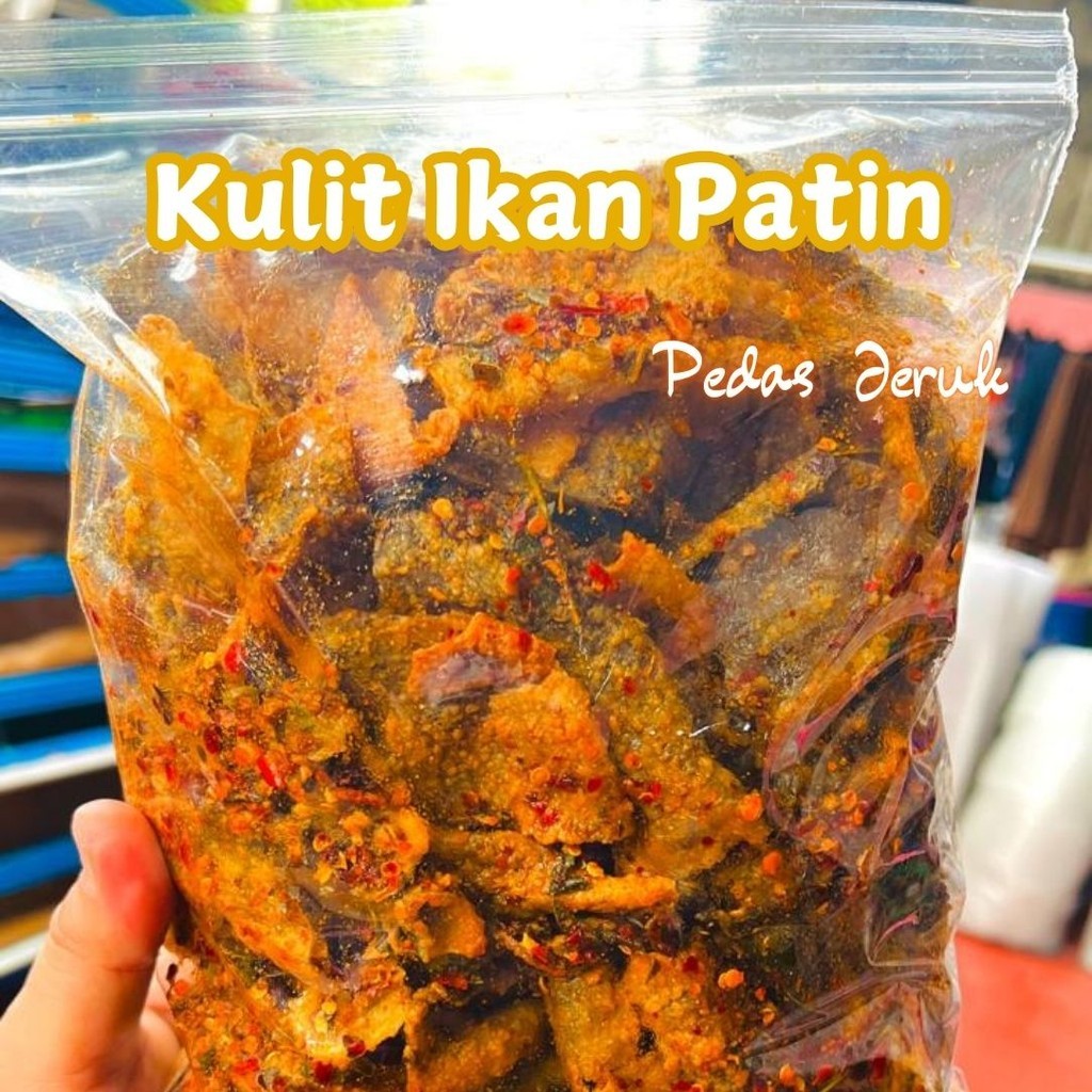

KERUPUK KULIT IKAN PATIN PREMIUM KHAS MEDAN 1000 GRAM / 1 KG KERIPIK KULIT PATIN ORIGINAL DAN PEDAS