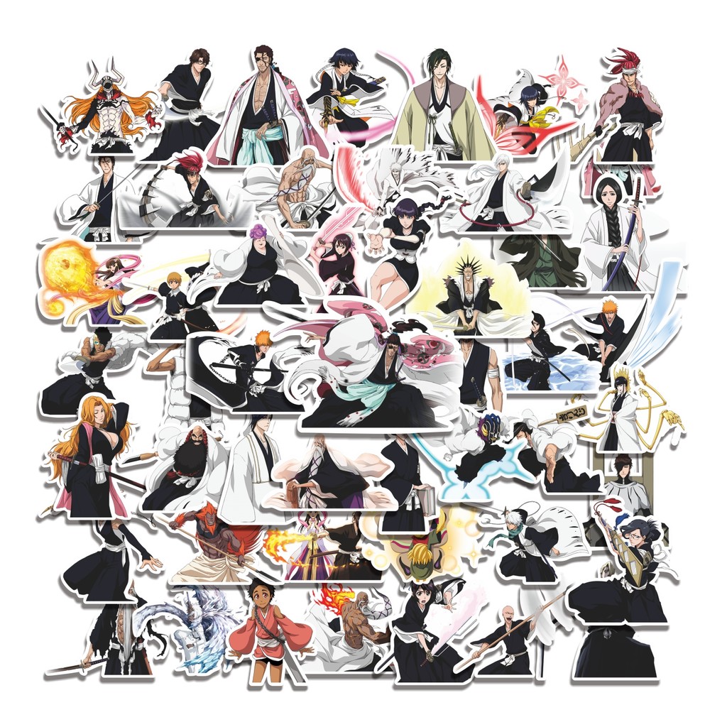 

COD 50 Pcs Stiker Shinigami And The Zanpakuto Lucu Anti Air Untuk Dekorasi Notebook Sepeda Skateboard Handphone DIY