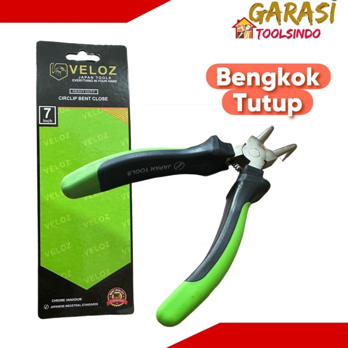 Tang snap ring 7" bengkok tutup VELOZ tang snap ring spi snapring