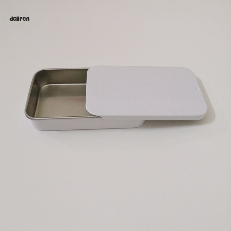 Kotak Besi Geser dengan Tutup Geser Selongsong Jari Kotak Besi Salep Padat Kotak Besi Geser Persegi 