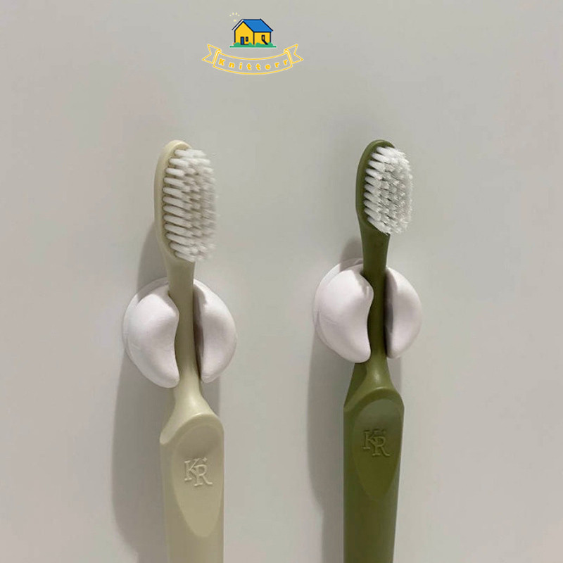 tempat sikat gigi/gantungan sikat gigi/tempat sikat gigi tempel/wadah sikat gigi Knitterr