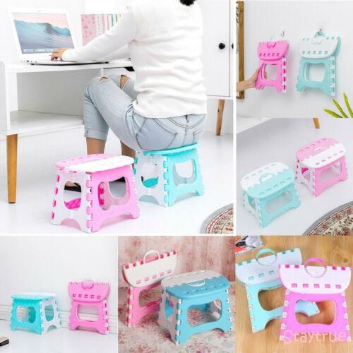 Bangku Lipat Plastik Dewasa Anak-anak Kursi Kecil Portabel Multifungsi untuk Berkemah dan Mendaki Lu