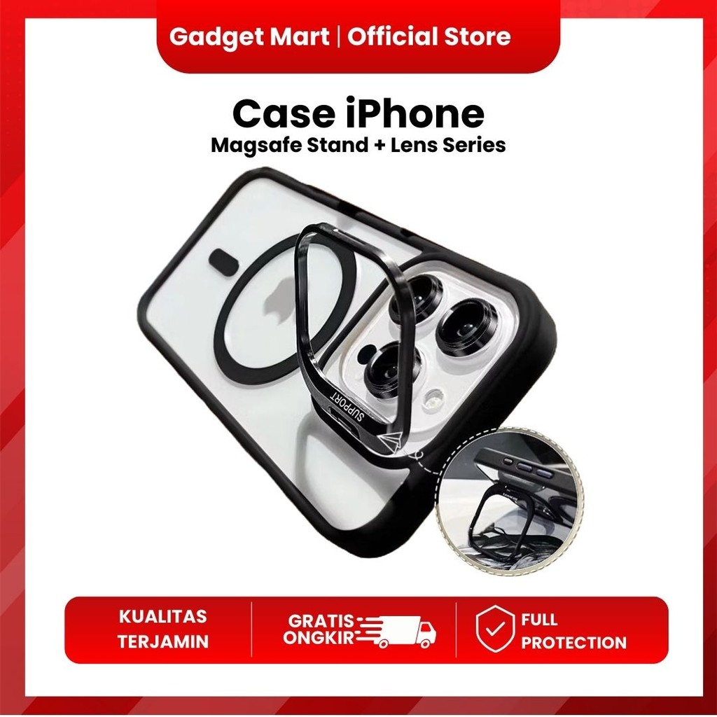 Case iPhone Apple 13/14/15 PRO/PROMAX  Magsafe Metal + Lens Series
