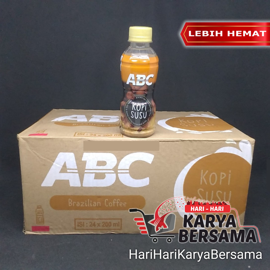 

MINUMAN KOPI ABC SUSU COFFEE PER-KARTON ISI 24'S X 200ML