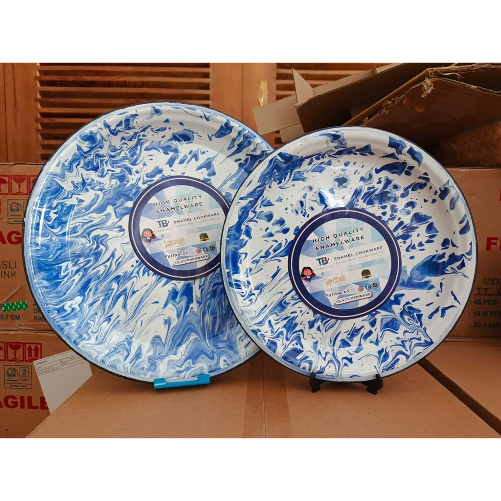 Nampan Blirik Biru 35 cm