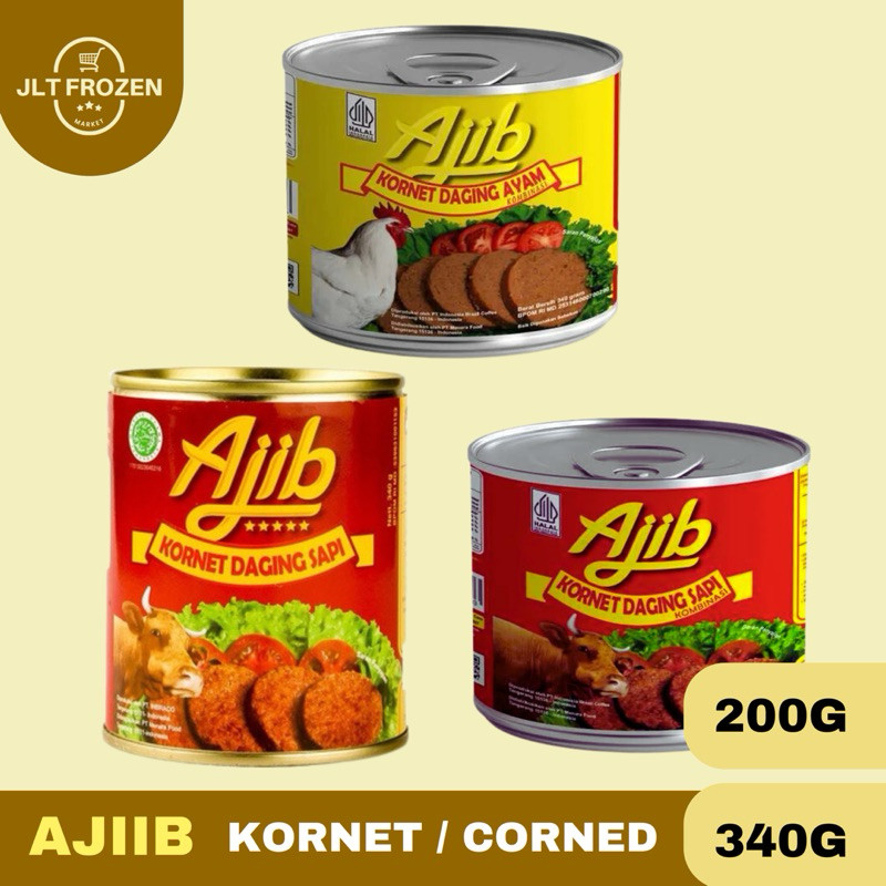 

Ajib Corned Beef Chicken / Kornet Ayam / Kornet Sapi - 200gr / 340gr