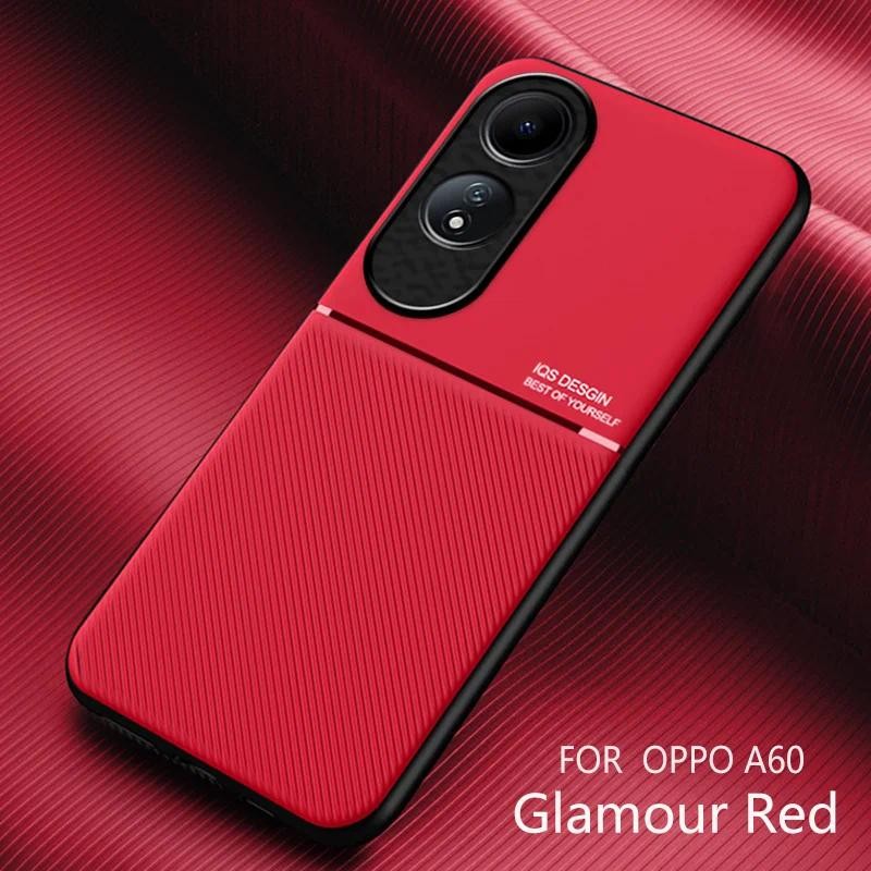 Untuk Oppo A60 4G Opo Appo A 60 4G 2024 Casing Ponsel Ringan Mewah Bisnis Klasik Lembut Silikon TPU 