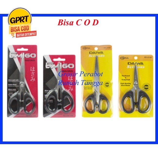 

GPRT Gunting Kertas Emigo / Daiwa Gunting Kertas Stainless / Paper Scissors