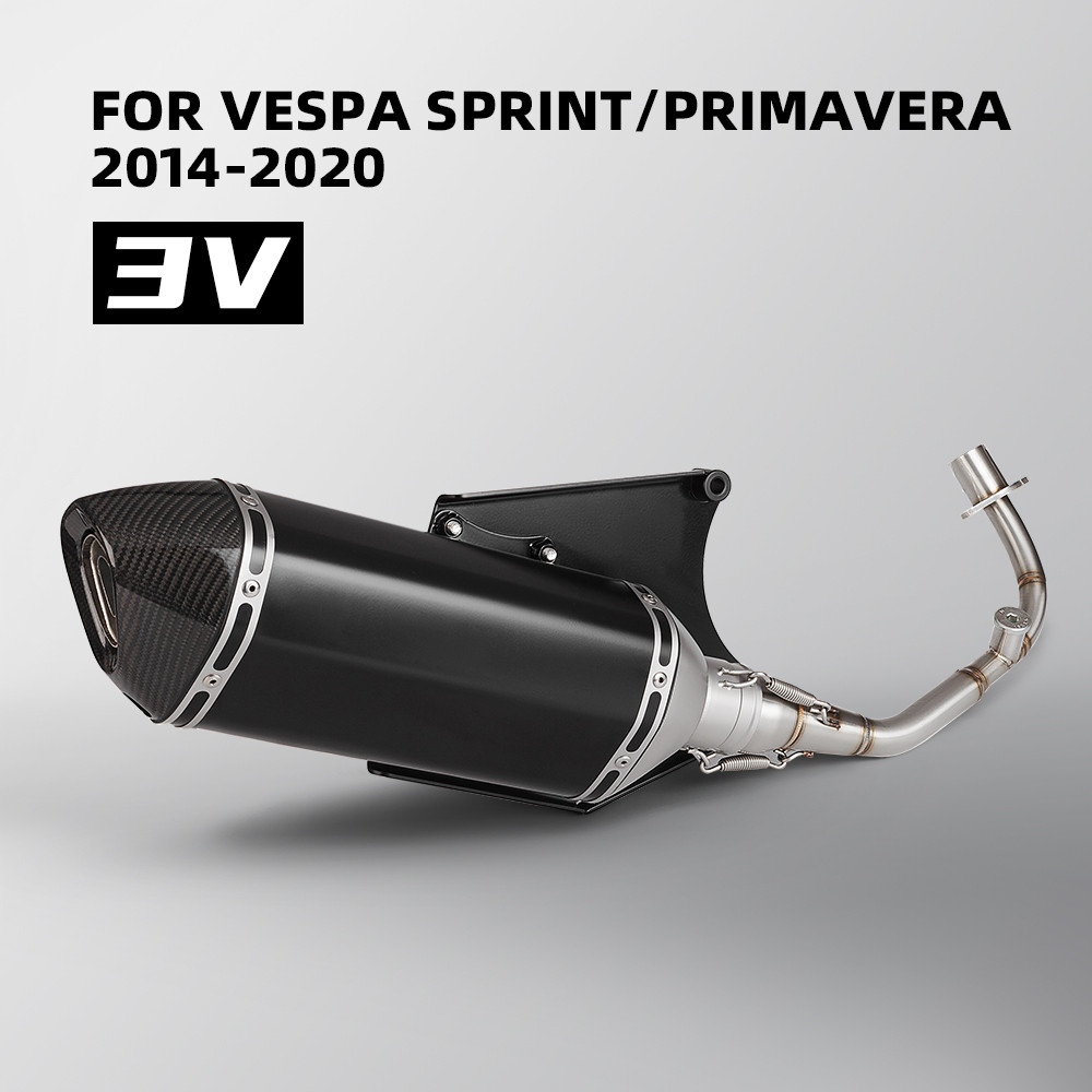 For Vespa 125 150 sprint Primavera Racing Line full exhaust system PRIMAVERA SPRINT LX/LXV 3V 2014-2