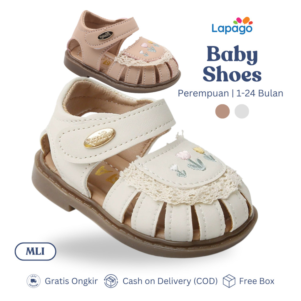 LAPAGO FREE BOX Sepatu Sandal Gladiator Anak Bayi Perempuan Pesta Elegant 1 - 24 Bulan MLICO
