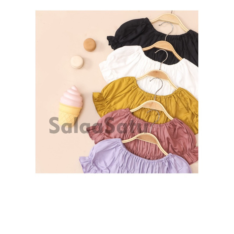 SALAASATU - Sabrina Kerut Baju Anak PerempuanCO