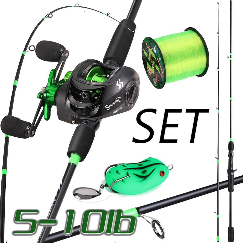 Sougayilang Joran Pancing Set 1.8m / 2.1m Joran Pancing Fishing Rod Fishing Reel Fishing Line Fishin