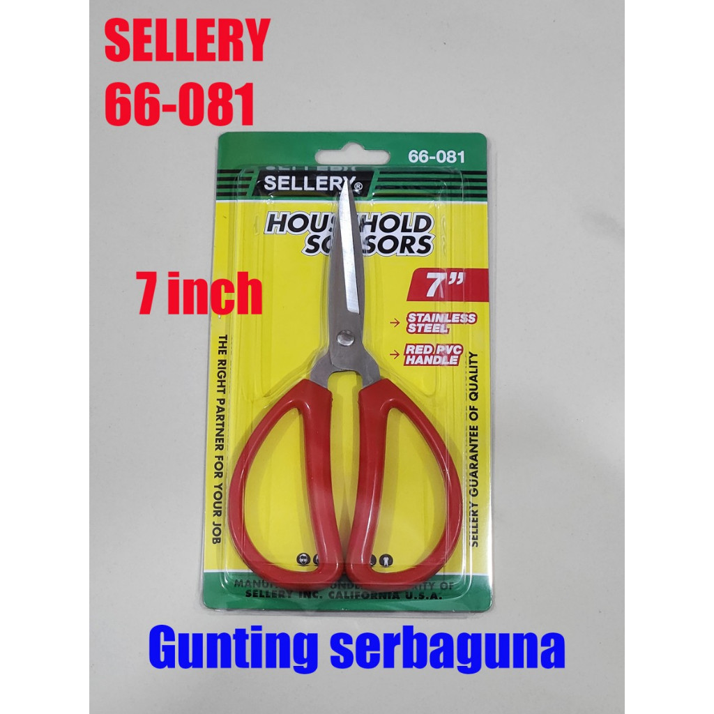 

sellery 66-081 gunting serbaguna 7 inch kertas kain dus 7