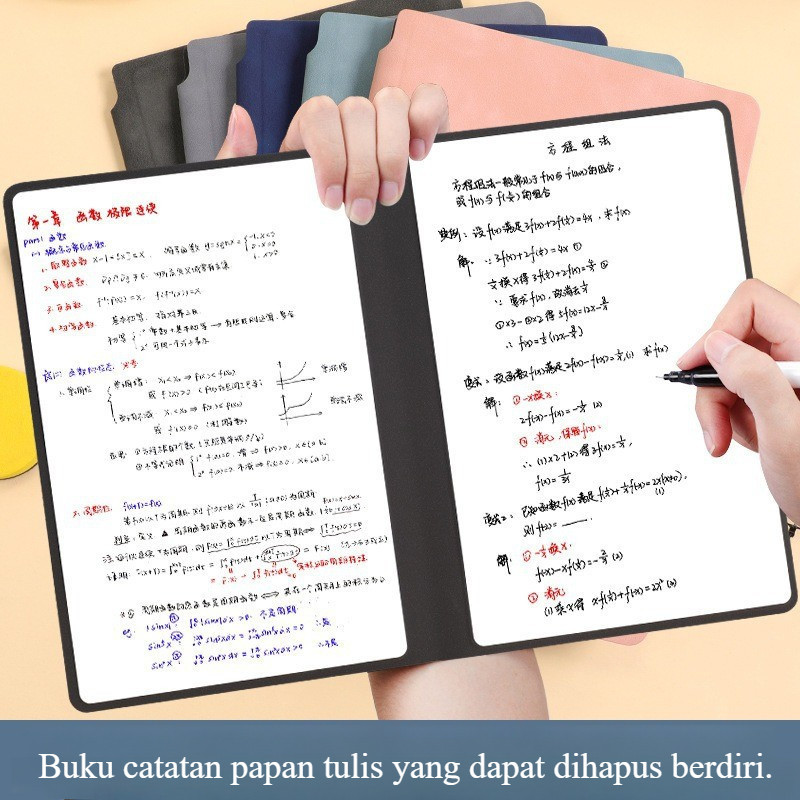 

Papan tulis portabel / notebook papan tulis A5 / buku catatan gambar kulit PU dengan pena / Notepad dapat digunakan berulang kali