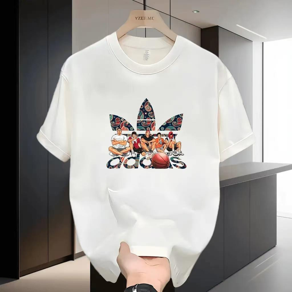 【100% Cotton】kaos Adidas Kaos Distro Oversize 100% Original - Cotton Heavyweight Unisex Pria Wanita 