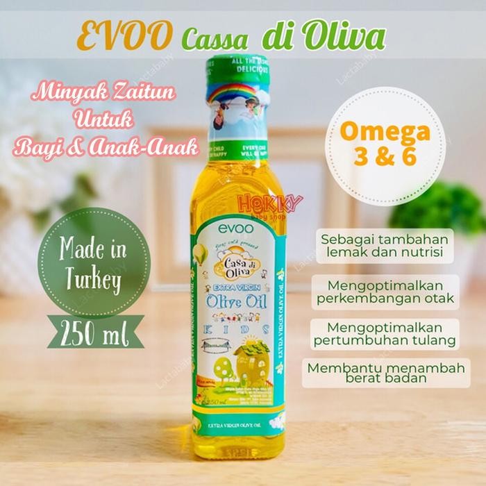 

Evoo Casa Di Oliva | Olive Oil Minyak Zaitun Untuk Anak MPASI 250 ml - Olivia Minyak Zaitun