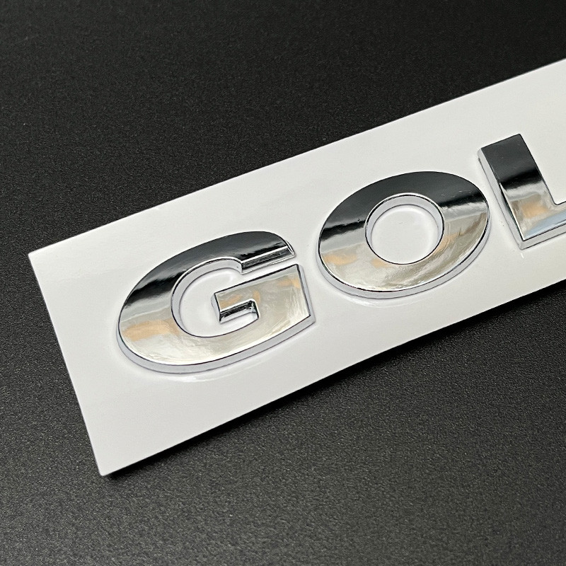 

For Golf 6 Golf 7 7.5 Car Letters Rear Trunk Decals Emblem Badge Logo Silver Character Mark Alphabet Car Accessories