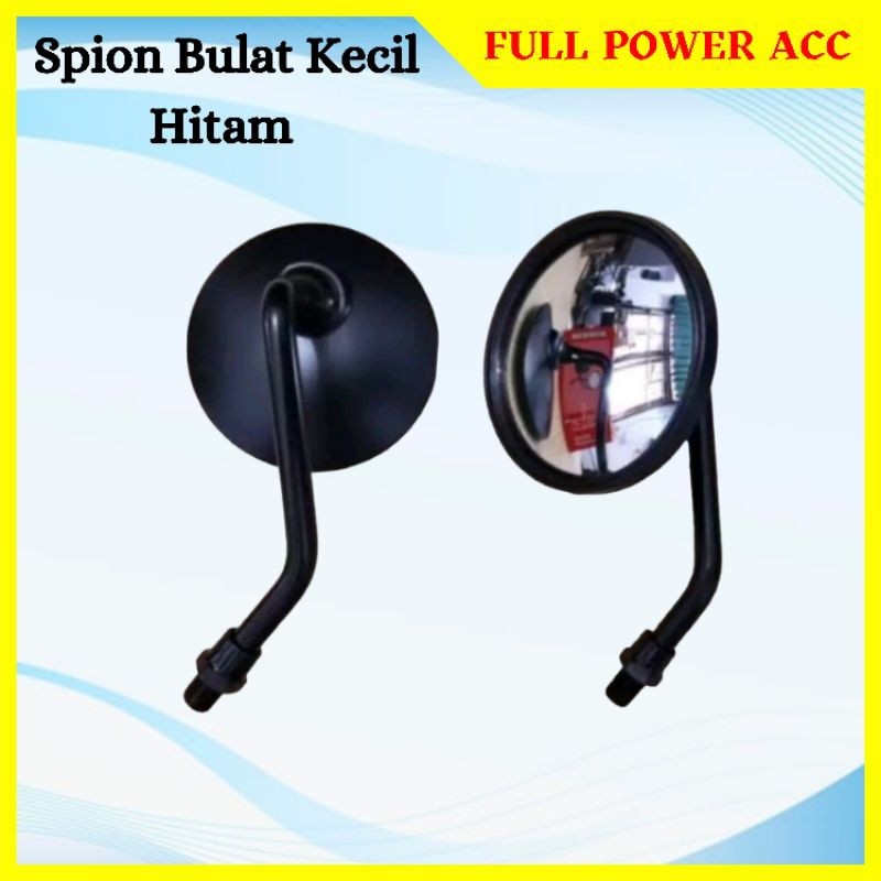 Spion Bulat Retro Kecil Hitam CB Tiger Scoopy Vario Beat Supra