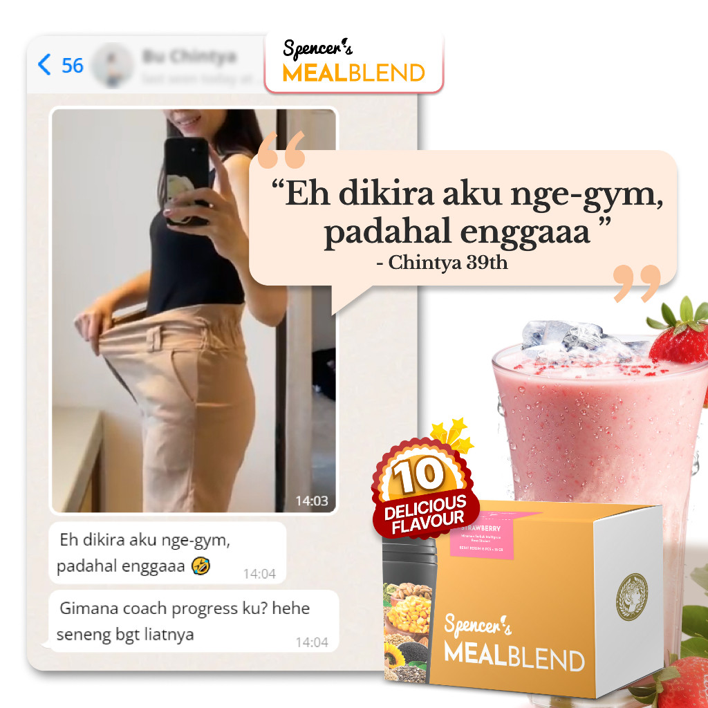 

Spencer's MealBlend - Meal Replacement Dengan Kandungan Nutrisi Seimbang