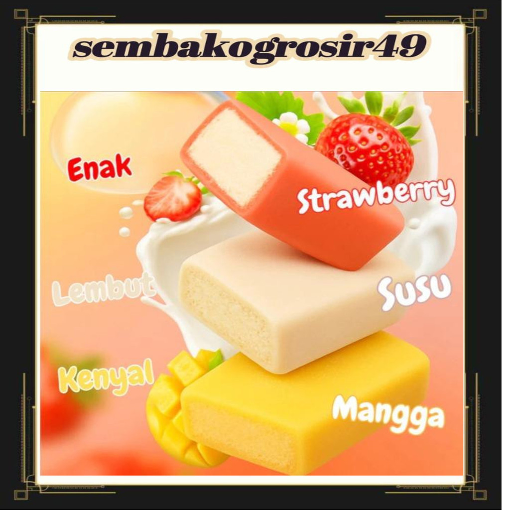 

SSG Mochi Snow Cake /Strawberry,/Coklat & Susu / Osmanthus Cake / Snow Cake / Mochi Lembut