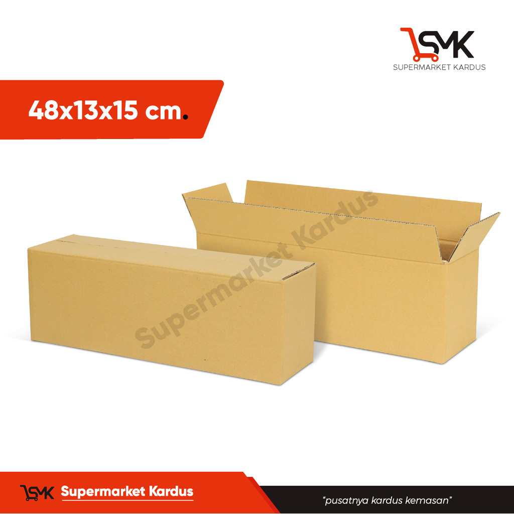

Box 48x13x15 ( NANANG ) KemasanKardus/BoxNormal/Kotak/Packaging/A1/Amdk/Tinggi10/Tinggi13