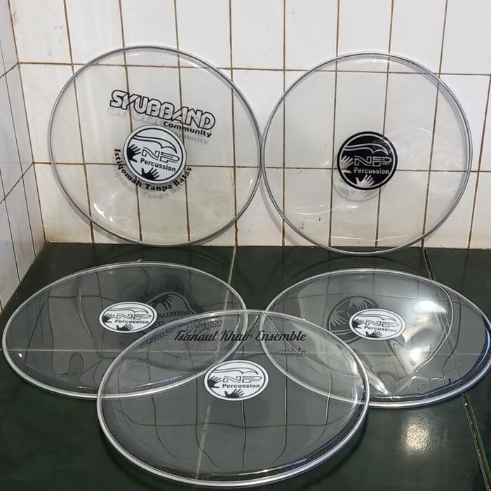 mika bass NP percussion original rebana hadroh - transparan, 16 inch