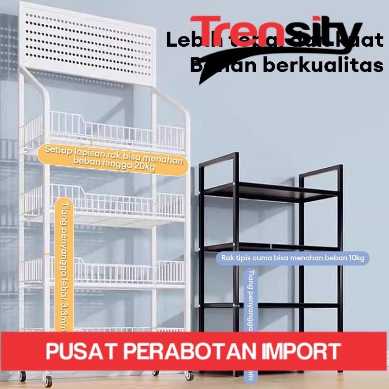 Rak Chiki Rak Gawang Sembako Susun Rak Snack Rak Toko Jualan Keranjang Jajan Rak Besi Rak Troli *TRE