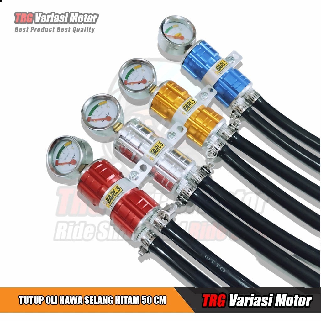 Tutup Oli Hawa Tutup Oli Mesin Set Tabung Hawa Indikator Selang Hitam 50 Cm Universal MM