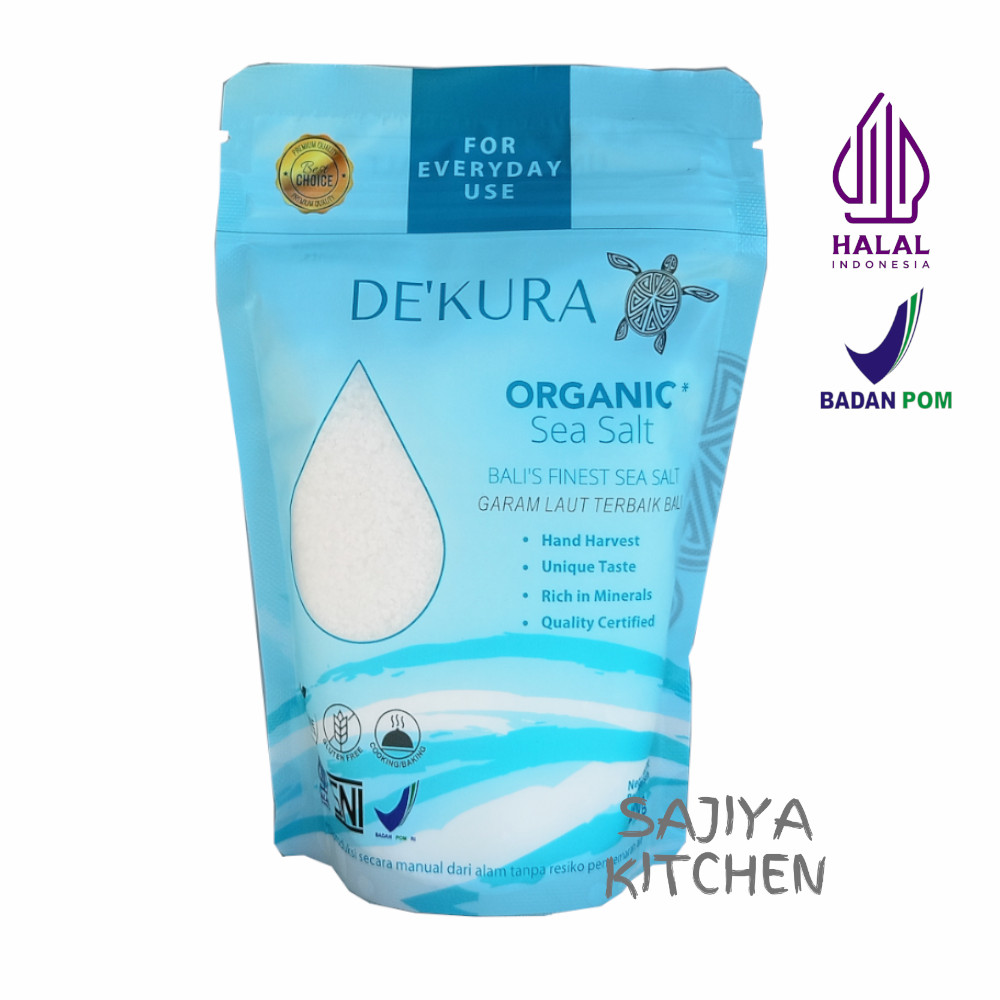 

DE’KURA Garam Laut Bali Sea Salt Organik Asli Rendah Natrium Kaya Mineral Sehat Alami Tanpa Pemutih