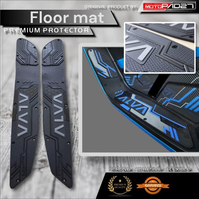Karpet bordes Alva One Karpet Footrest Motor Listrik Alva one - Hitam