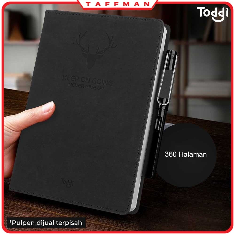 

TM - TODDI Buku Jurnal Hardcover Notebook Diary 80 GSM 360 Halaman Grid - CW-5025