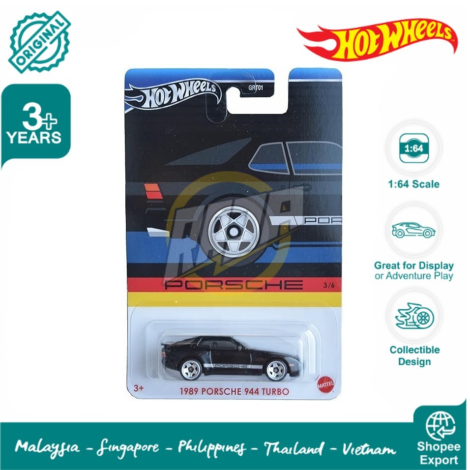Hot Wheels 1989 Porsche 944 Turbo Black