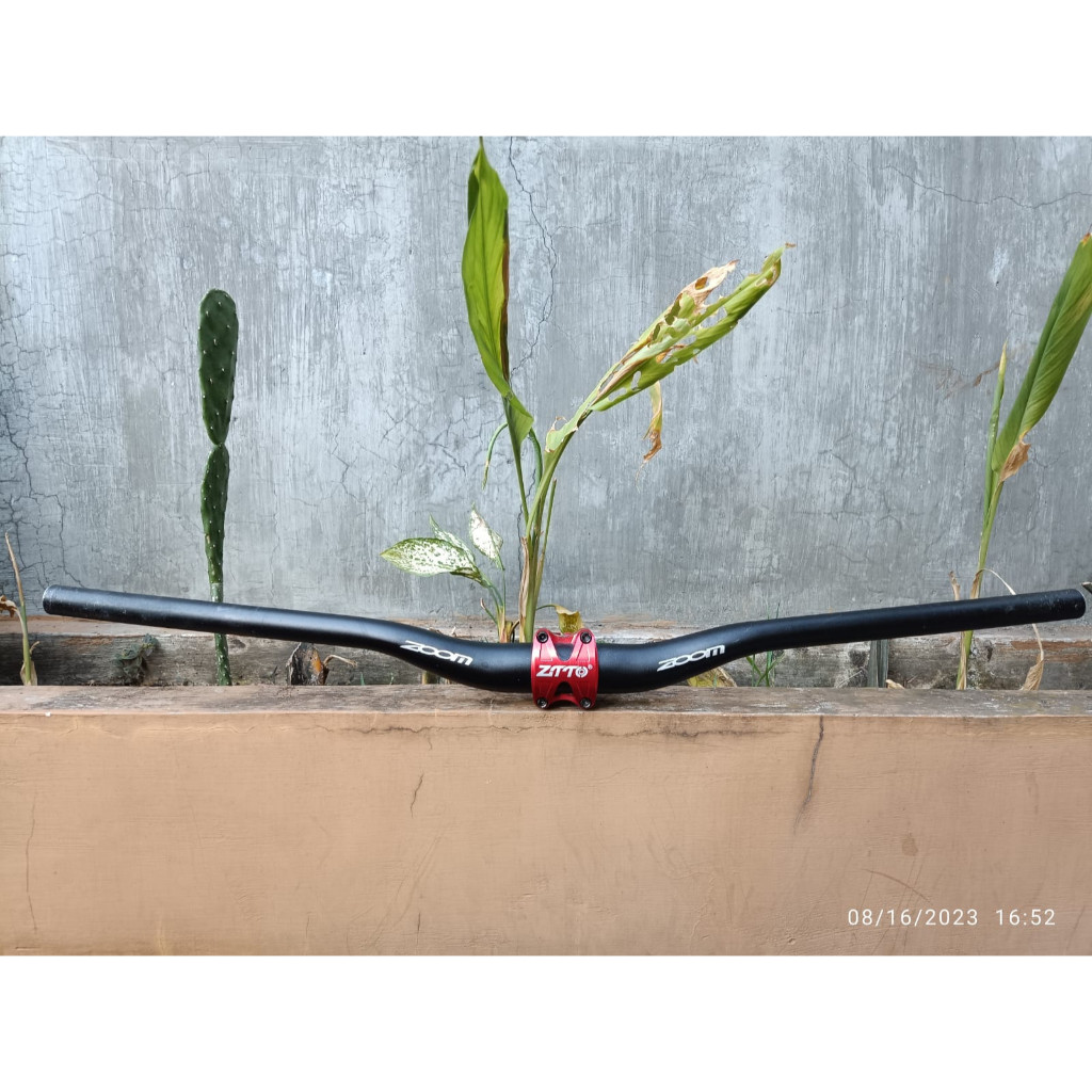 Ztto Barset Handlebar Stang Stem Clamp 35 mm x 760 mm Sepeda MTB Zoom Kit Set Komponen Alloy Kuat