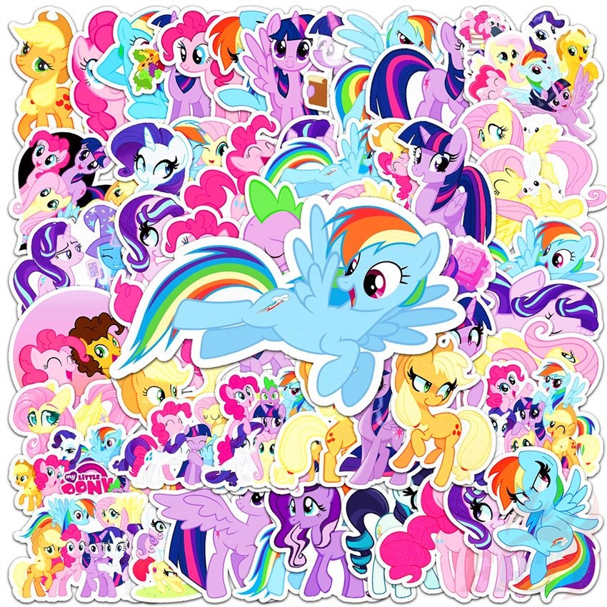 

My Little Pony: Stiker Persahabatan Seri Magic 02 25pcs / Set Stiker Doodle DIY